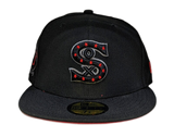 Chicago White Sox October Night Black/Red New Era 59FIFTY Fitted Hat - Pro Jersey Sports