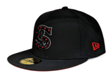Chicago White Sox October Night Black/Red New Era 59FIFTY Fitted Hat - Pro Jersey Sports