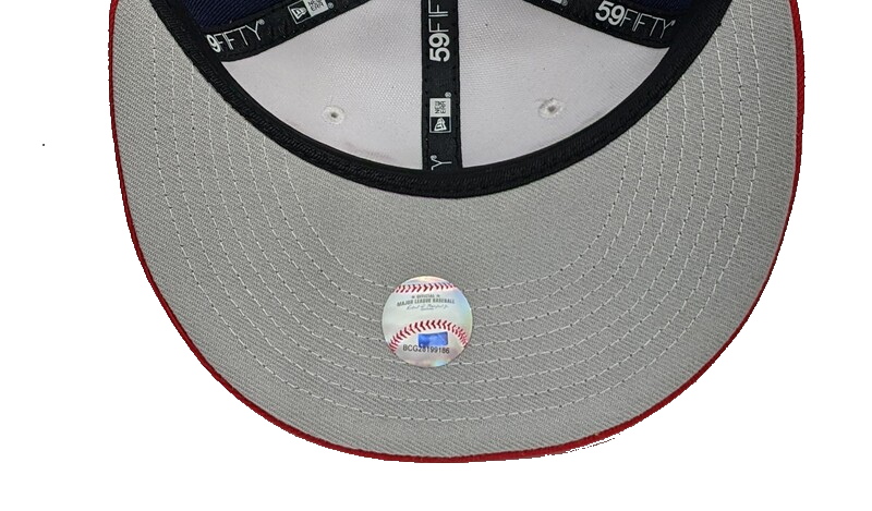 Chicago White Sox New Era Script Throwback Red/White/Navy 59FIFTY Fitted Hat