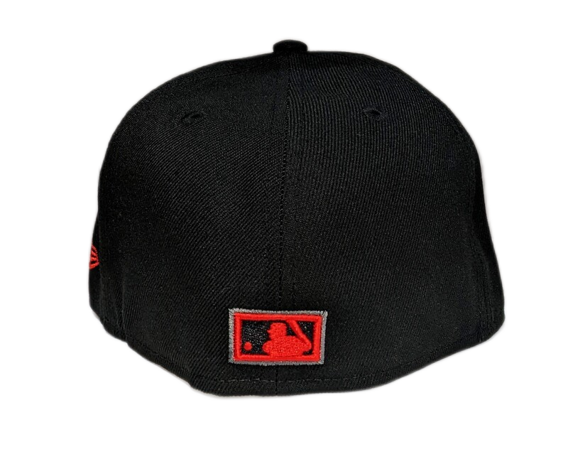 Chicago White Sox October Night Black/Red New Era 59FIFTY Fitted Hat
