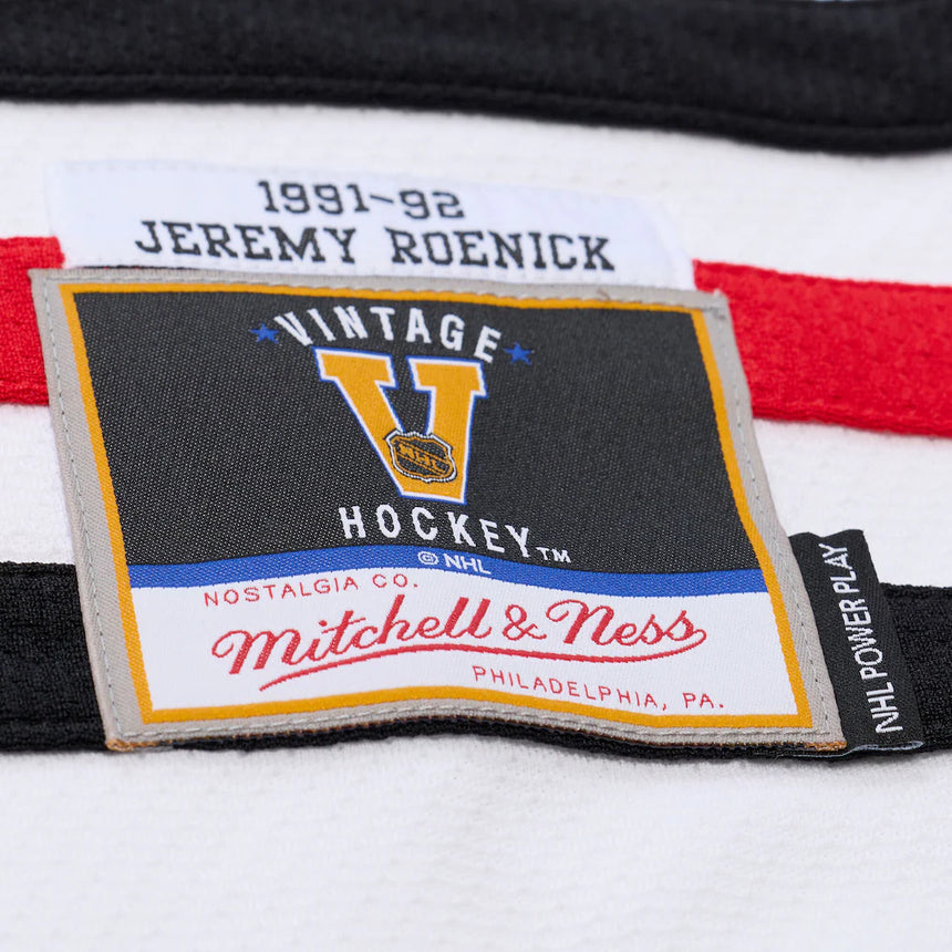 Men's Jeremy Roenick Chicago Blackhawks White 1991-92 Power Play Jersey - Pro Jersey Sports
