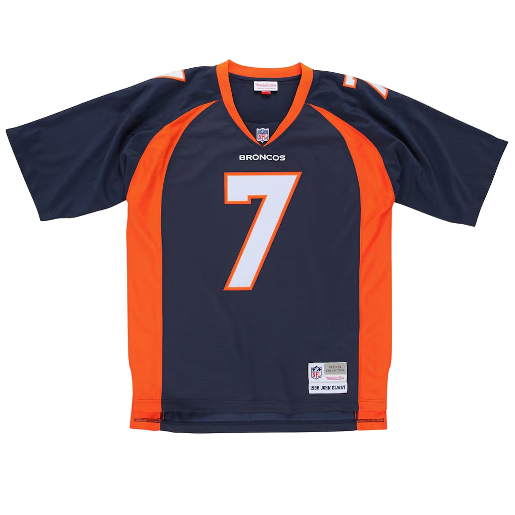 Men's Mitchell & Ness John Elway Navy Denver Broncos Legacy Replica Jersey - Pro Jersey Sports