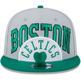 Men's Boston Celtics New Era Gray/Kelly Green Tip-Off Two-Tone 9FIFTY Snapback Hat - Pro Jersey Sports