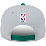 Men's Boston Celtics New Era Gray/Kelly Green Tip-Off Two-Tone 9FIFTY Snapback Hat - Pro Jersey Sports