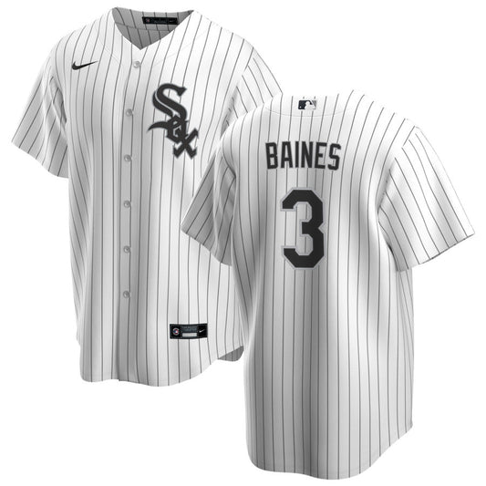 Harold Baines Chicago White Sox NIKE Replica Men's Home Jersey With Premium Lettering
