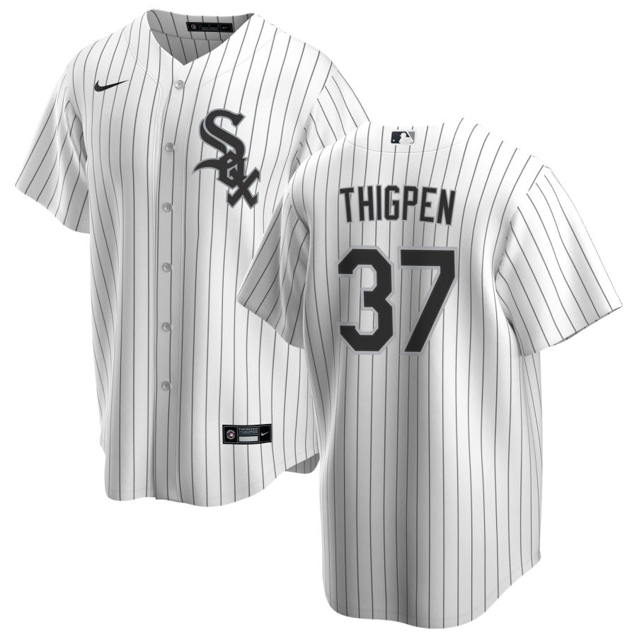 NIKE Men's Bobby Thigpen Chicago White Sox Home Replica Jersey With Premium Lettering