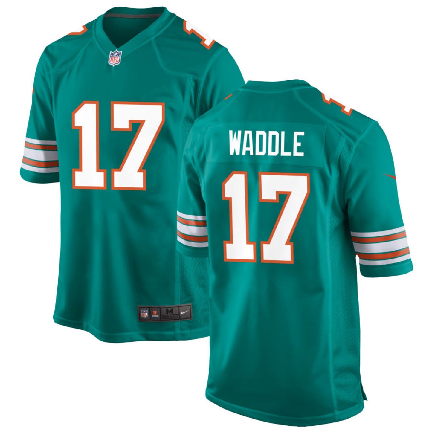 Men's Miami Dolphins Jaylen Waddle Nike Green Throwback Alternate Game Player Jersey