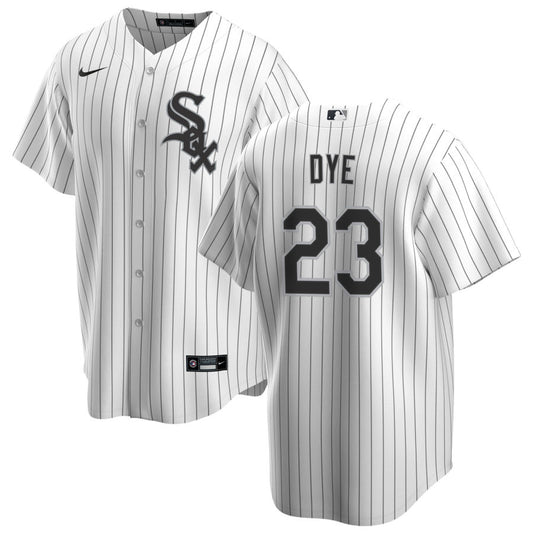 Jermaine Dye Chicago White Sox NIKE Replica Men's Home Jersey With Premium Lettering