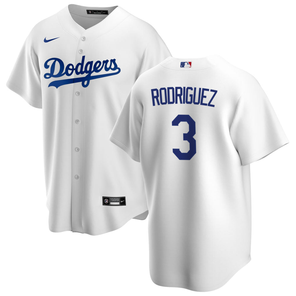 Men's Benny "The Jet" Rodriguez Los Angeles Dodgers Nike White Home Replica Team Jersey - Pro Jersey Sports