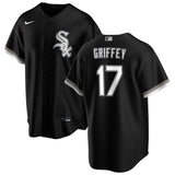 NIKE Men's Ken Griffey Jr. Chicago White Sox Black Alternate Premium Stitch Replica Jersey - Pro Jersey Sports