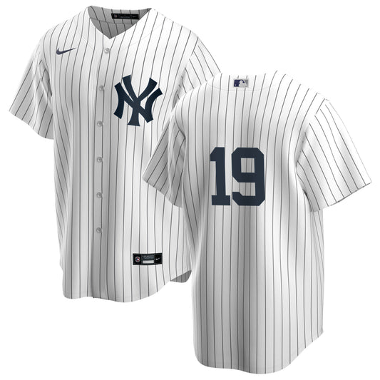 Men's Nike Dave Righetti #19 White New York Yankees Home Official Replica Player Jersey