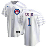 NIKE Men's Willi Castro Chicago Cubs Premium Twill White Home Replica Jersey - Pro Jersey Sports