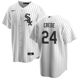 NIKE Men's Joe Crede Chicago White Sox Home Replica Jersey With Premium Lettering - Pro Jersey Sports