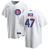NIKE Men's Rod Beck Chicago Cubs White Home Premium Stitch Replica Jersey - Pro Jersey Sports