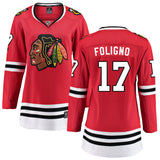Women's Nick Foligno Chicago Blackhawks Red Home Fanatics Breakaway Premium Replica Jersey - Pro Jersey Sports
