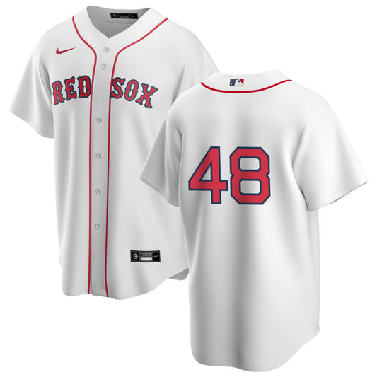 Men's Nike Boston Red Sox Lee Smith #48 Home Official Replica Player Jersey - Pro Jersey Sports