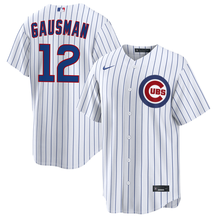 NIKE Men's Chicago Cubs Kevin Gausman Premium Twill White Home Replica Jersey