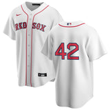 Men's Nike Boston Red Sox Mo Vaughn #42 Home Official Replica Player Jersey - Pro Jersey Sports