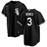 NIKE Men's Harold Baines Chicago White Sox Black Alternate Premium Stitch Replica Jersey - Pro Jersey Sports