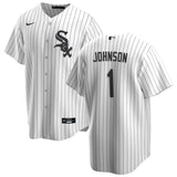 NIKE Men's Lance "One Dog" Johnson Chicago White Sox Home Replica Jersey With Premium Lettering - Pro Jersey Sports