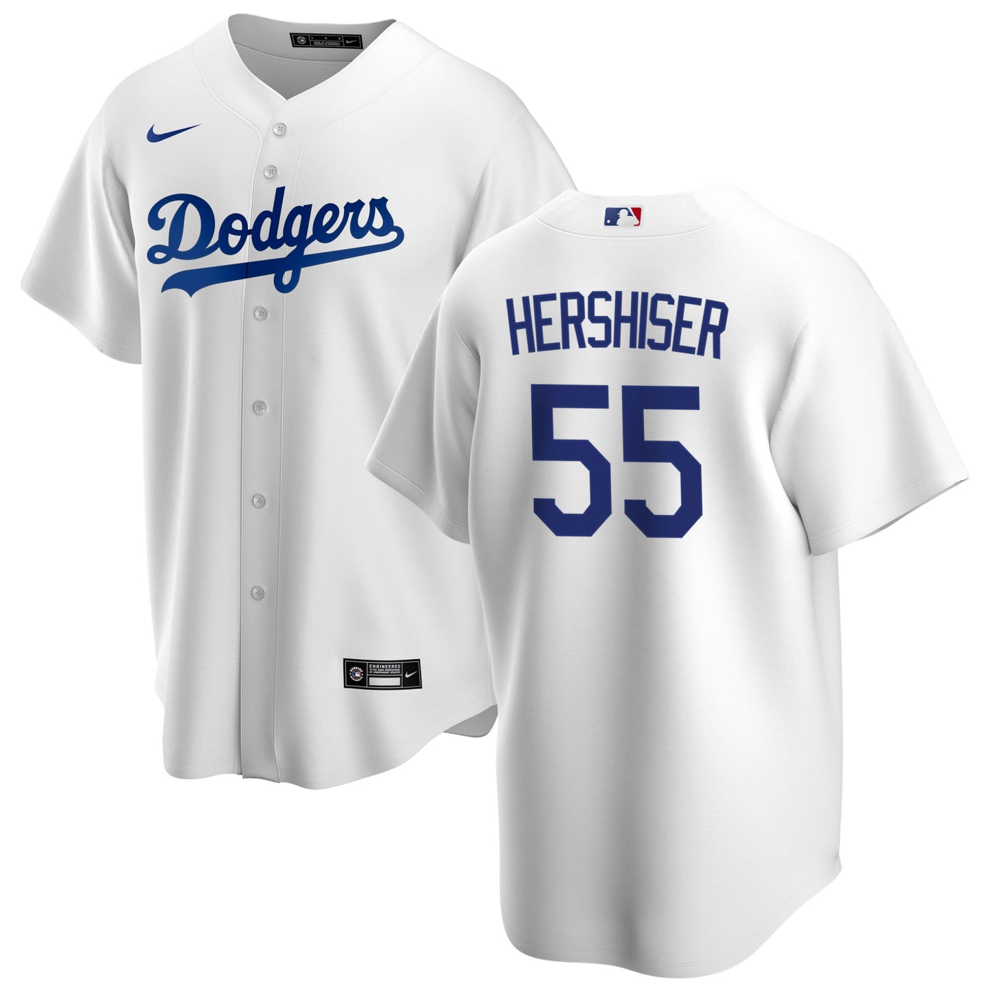 Men's Orel Hershiser Los Angeles Dodgers Nike White Home Replica Team Jersey