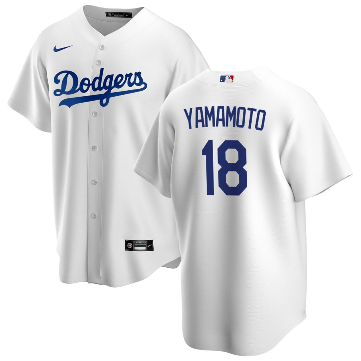 Men's Yoshinobu Yamamoto Los Angeles Dodgers Nike White Home Replica Team Jersey