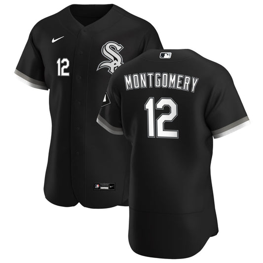 Men's Chicago White Sox Colson Montgomery Nike Black Alternate Authentic Player Jersey
