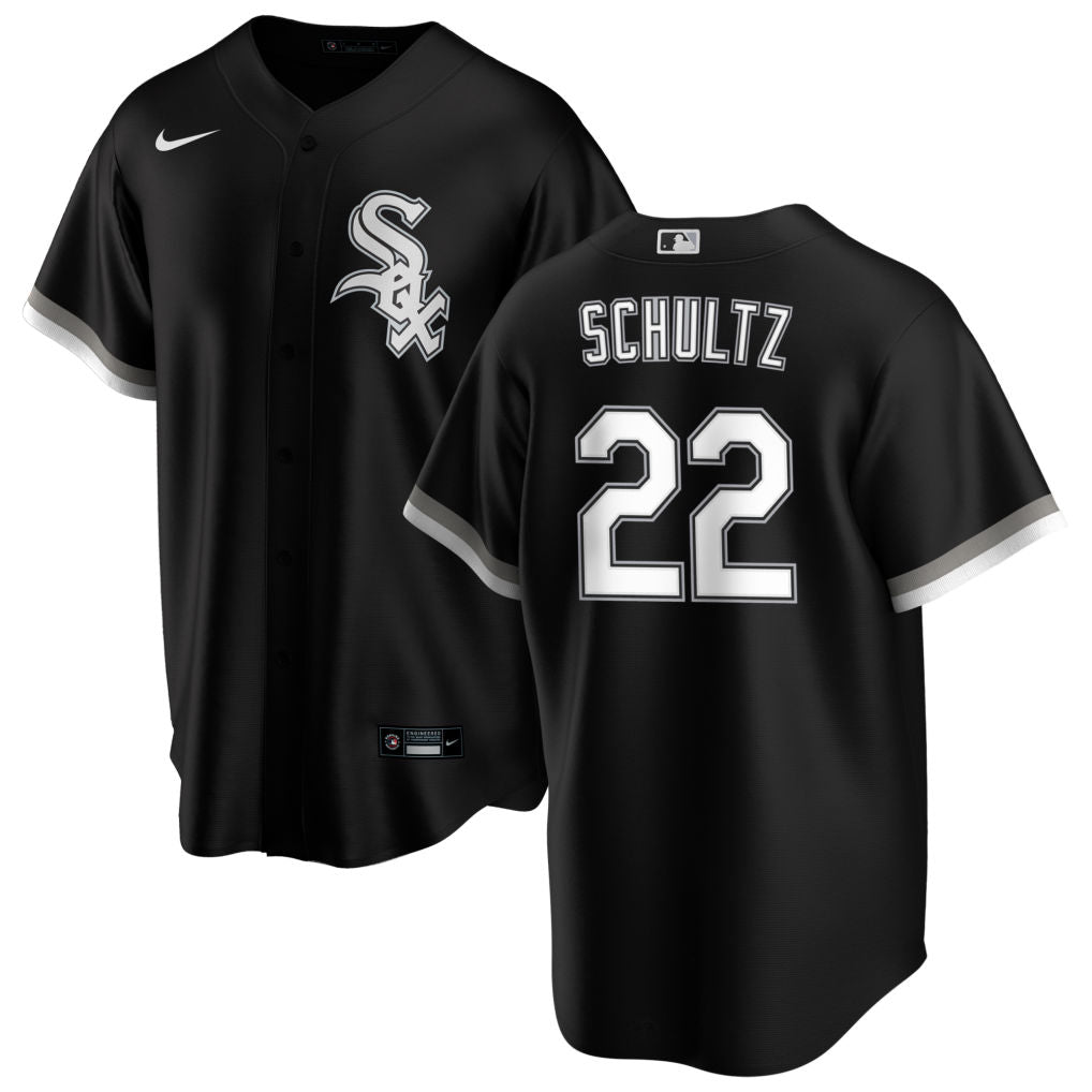 Men's Chicago White Sox Noah Schultz Nike Black Alternate Replica Jersey