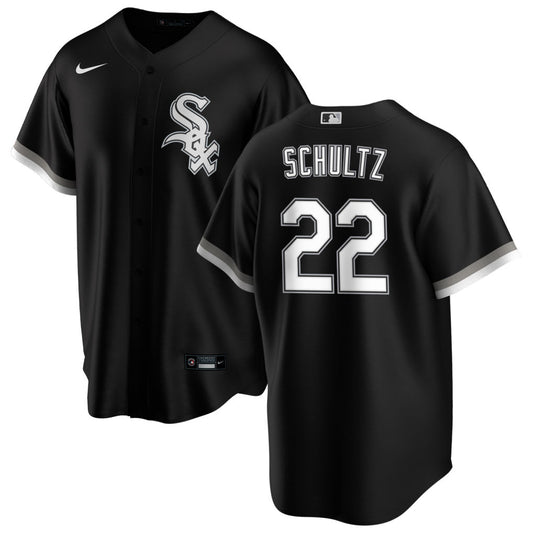 Men's Chicago White Sox Noah Schultz Nike Black Alternate Replica Jersey