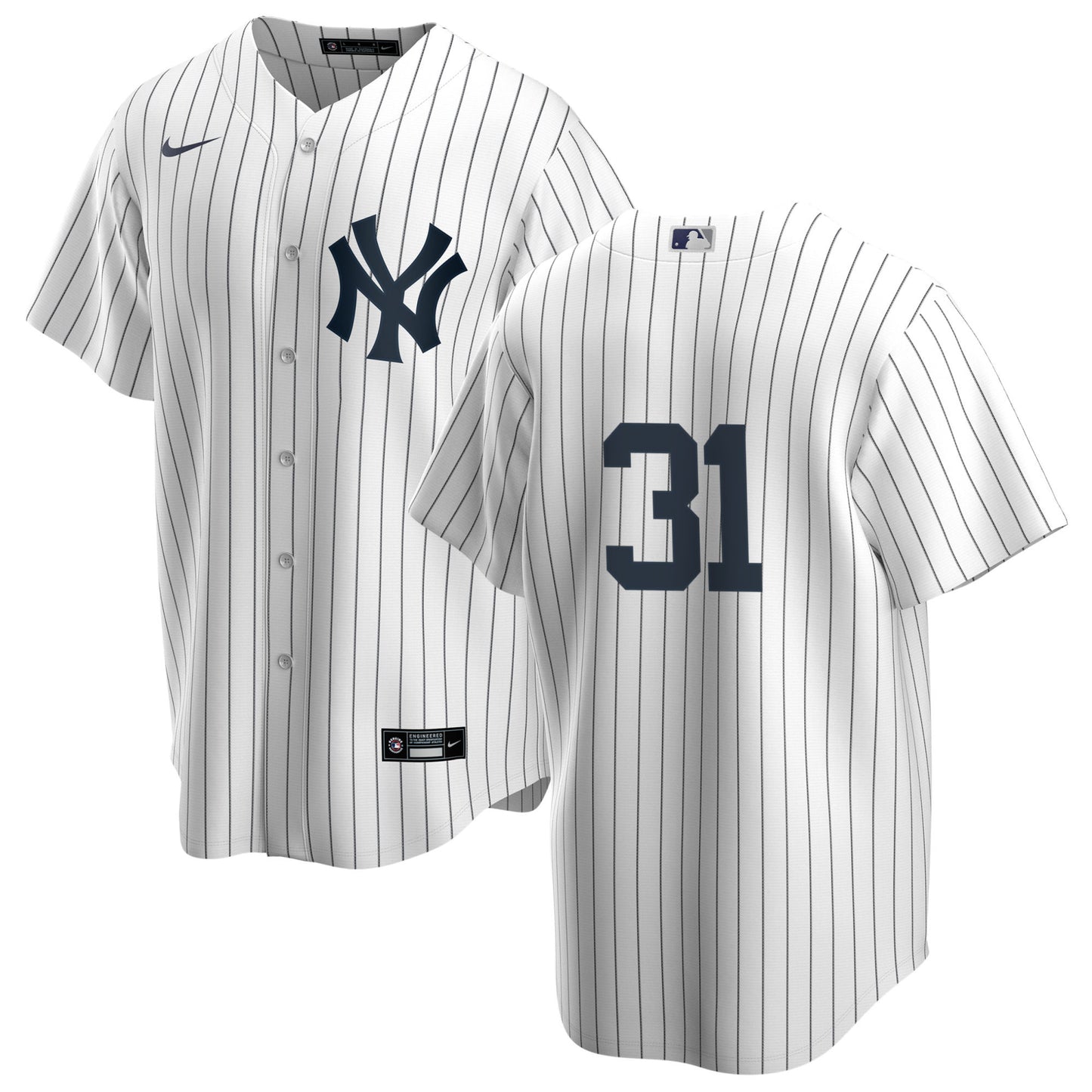 Men's Nike Dave Winfield #31 White New York Yankees Home Official Replica Player Jersey