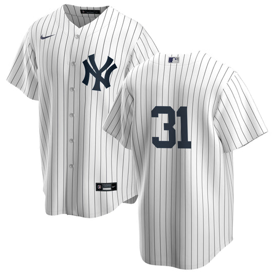 Men's Nike Dave Winfield #31 White New York Yankees Home Official Replica Player Jersey