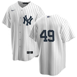 Men's Nike Ron Guidry #49 White New York Yankees Home Official Replica Player Jersey - Pro Jersey Sports