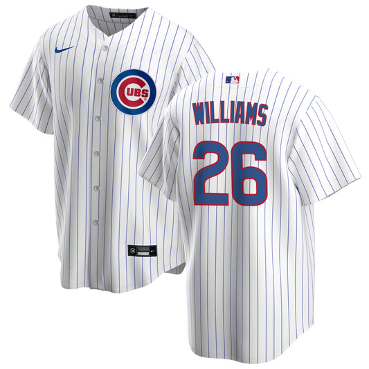 NIKE Men's Chicago Cubs Billy Williams Premium Twill White Home Replica Jersey