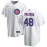 NIKE Men's Daniel Palencia Chicago Cubs Premium Twill White Home Replica Jersey - Pro Jersey Sports