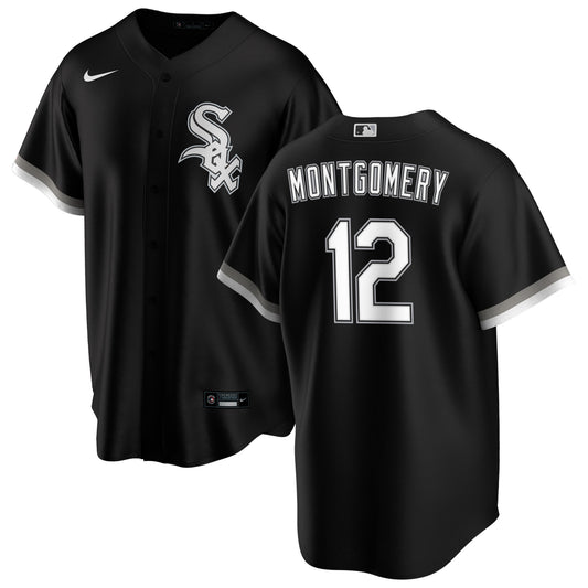 Men's Colson Montgomery Chicago White Sox NIKE Replica Black Alternate Premium Twill Jersey - Pro Jersey Sports