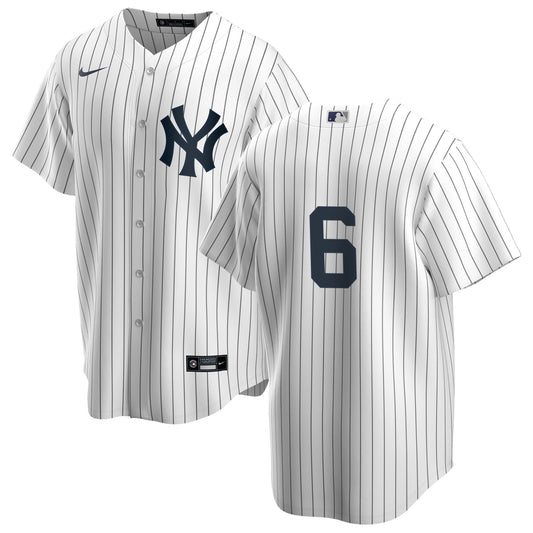 Men's Nike Roy White #6 White New York Yankees Home Official Replica Player Jersey