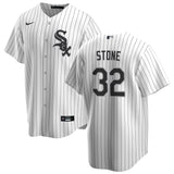 Steve Stone Chicago White Sox NIKE Replica Men's Home Jersey With Premium Lettering - Pro Jersey Sports