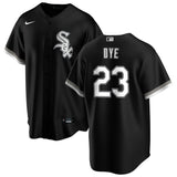 Jermaine Dye Chicago White Sox NIKE Replica Men's Alternate Black Jersey With Premium Lettering - Pro Jersey Sports