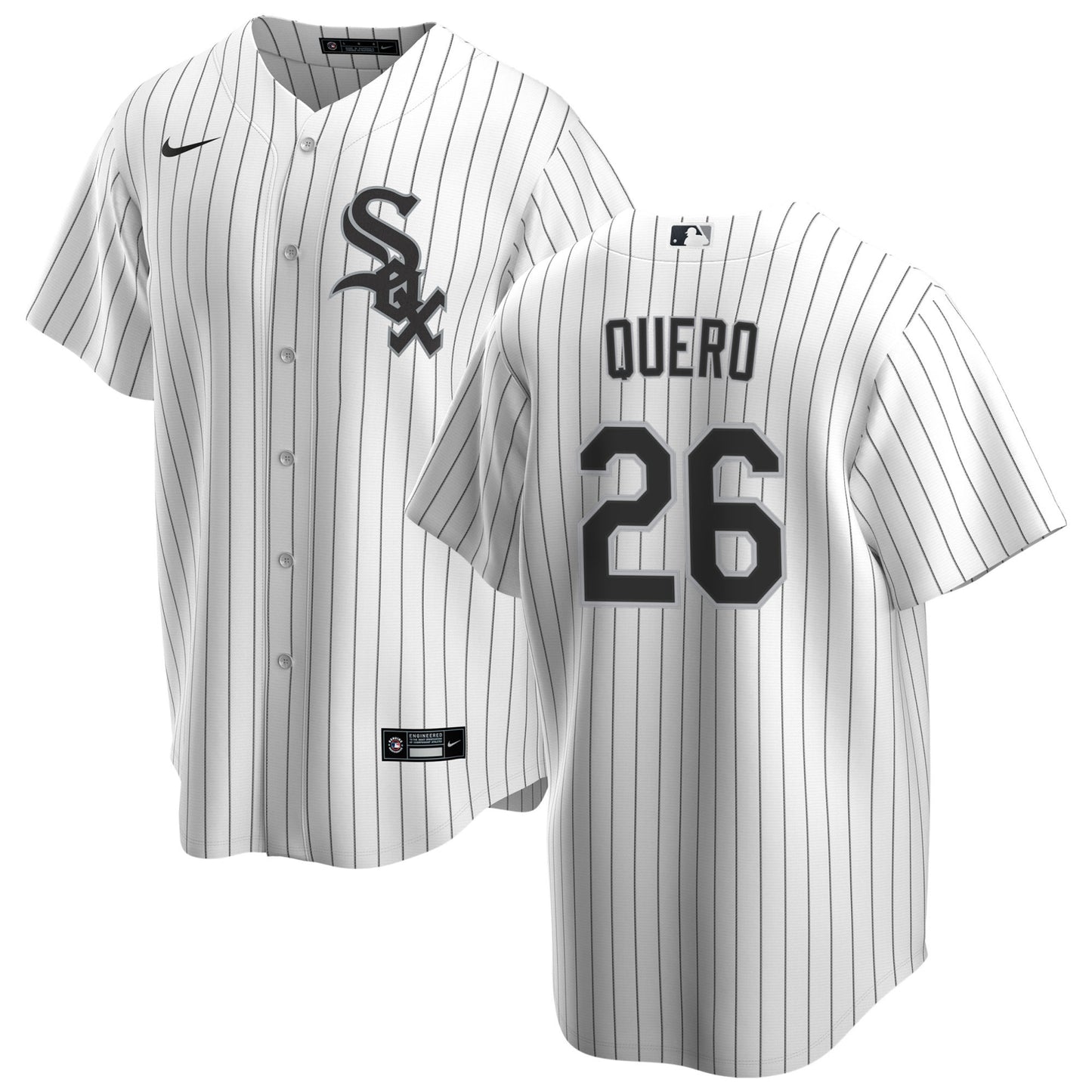NIKE Men's Edgar Quero Chicago White Sox Home Premium Replica Jersey