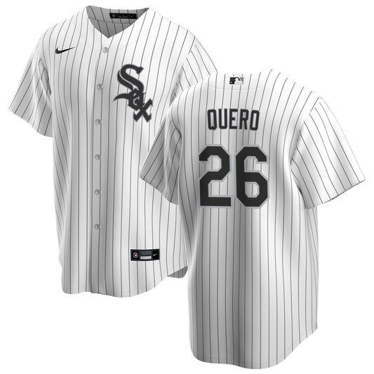 NIKE Men's Edgar Quero Chicago White Sox Home Premium Replica Jersey