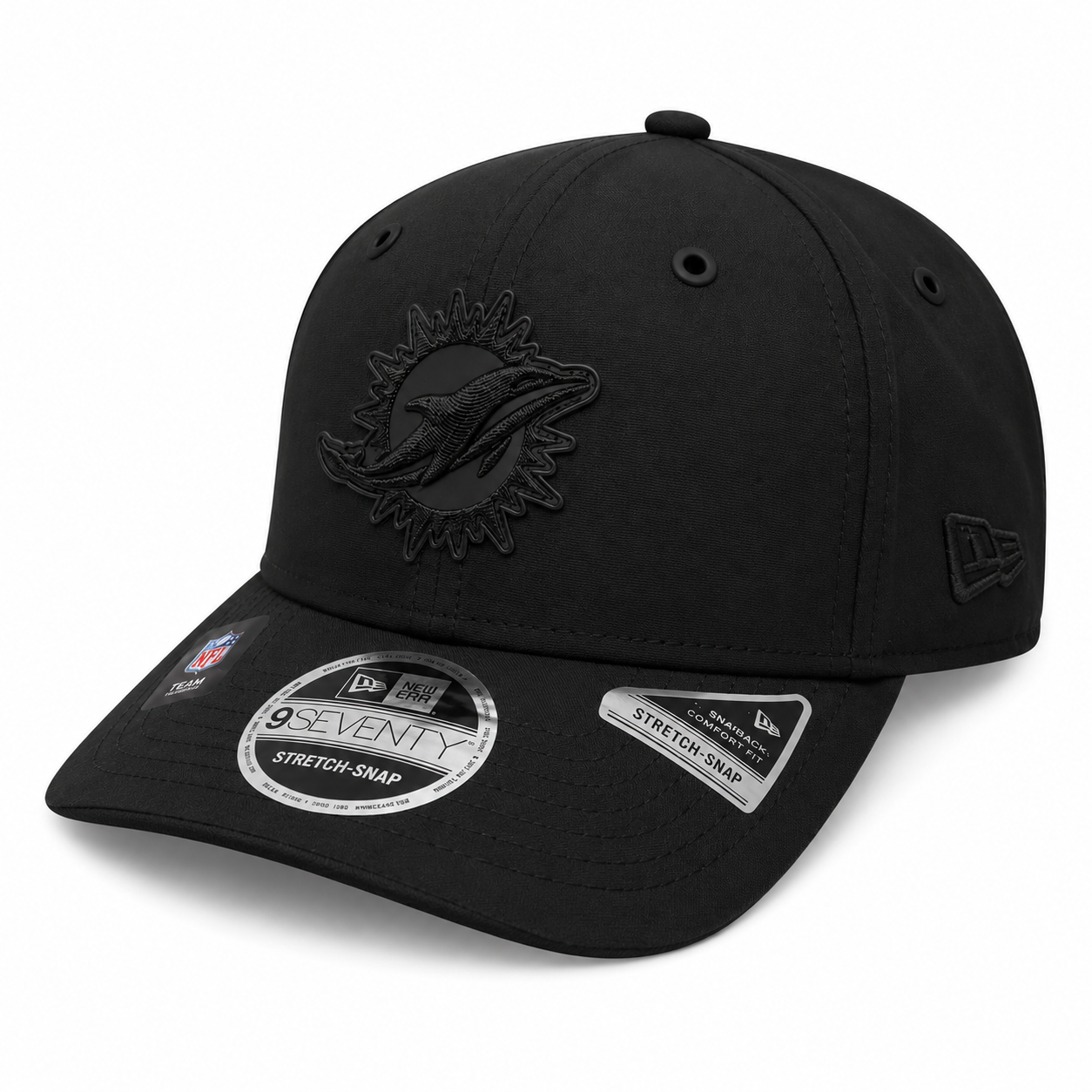 Men's Miami Dolphins New Era 2026 NFL Sideline 9SEVENTY Black Adjustable Hat
