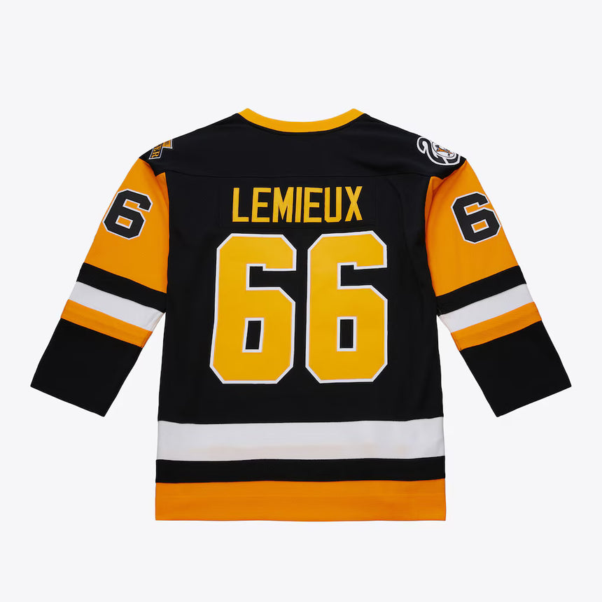 Men's Mario Lemieux Pittsburgh Penguins 1991-92 Black Power Play Player Jersey - Pro Jersey Sports