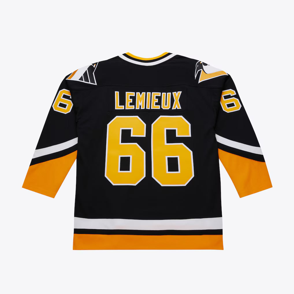 Men's Mario Lemieux Pittsburgh Penguins 1992-93 Black Power Play Player Jersey - Pro Jersey Sports