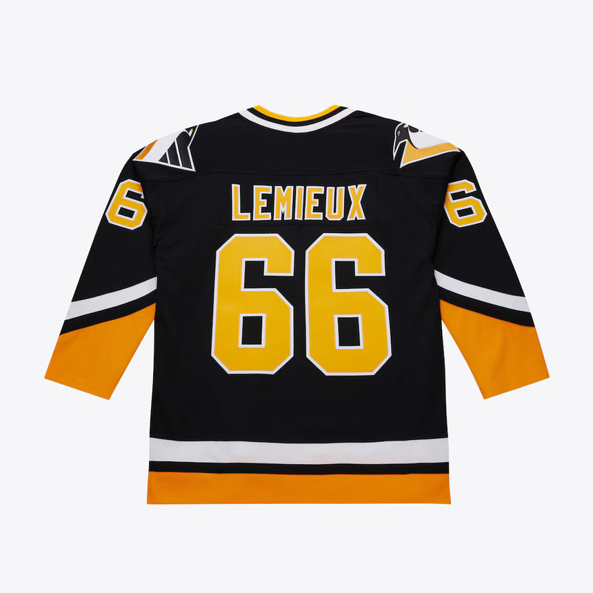 Men's Mario Lemieux Pittsburgh Penguins 1992-93 Black Power Play Player Jersey - Pro Jersey Sports