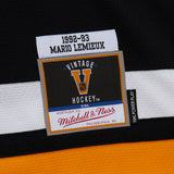Men's Mario Lemieux Pittsburgh Penguins 1992-93 Black Power Play Player Jersey - Pro Jersey Sports