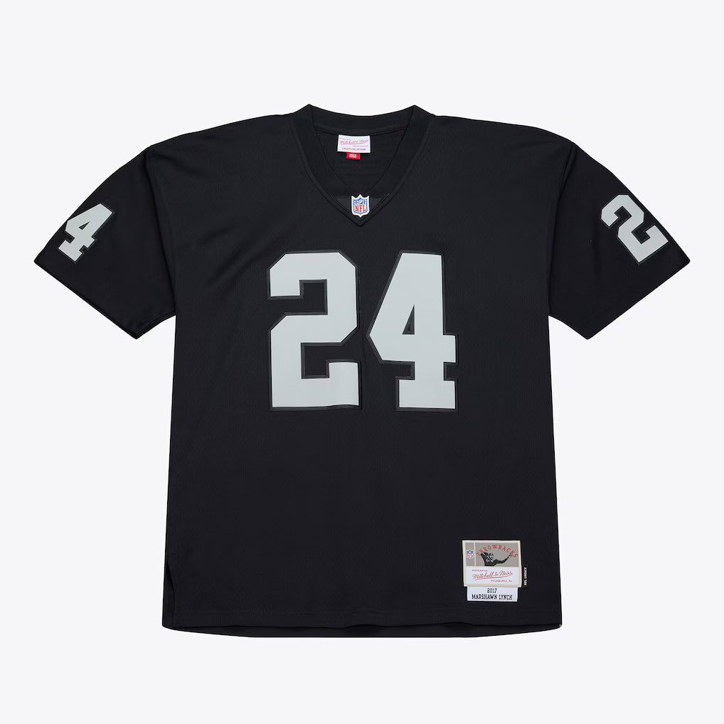 Mitchell & Ness Marshawn Lynch Las Vegas Raiders Black Retired Player Legacy Replica Jersey