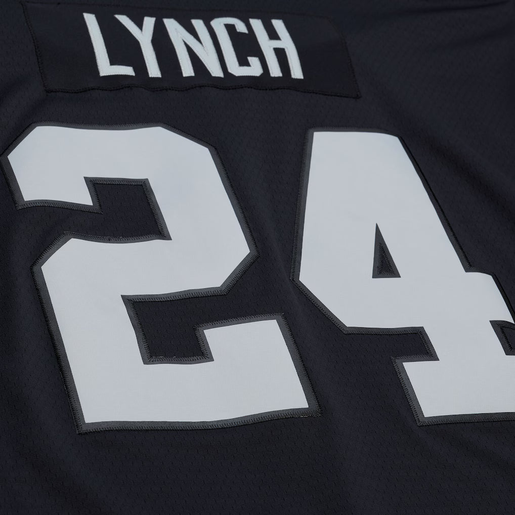 Mitchell & Ness Marshawn Lynch Las Vegas Raiders Black Retired Player Legacy Replica Jersey