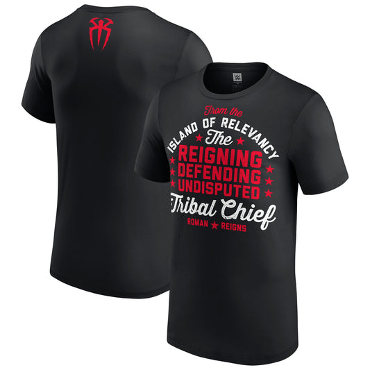 Men's WWE Roman Reigns The Undisputed Tribal Chief Black T-Shirt - Pro Jersey Sports