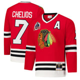 Men's Chicago Blackhawks Chris Chelios Red 1991-92 Power Play Jersey - Pro Jersey Sports