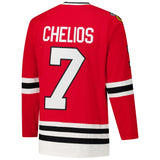 Men's Chicago Blackhawks Chris Chelios Red 1991-92 Power Play Jersey - Pro Jersey Sports